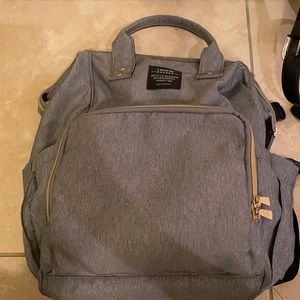 Gray backpack